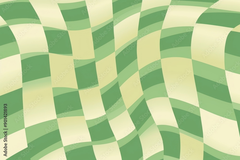 Beige and light green pattern abstract plaid.