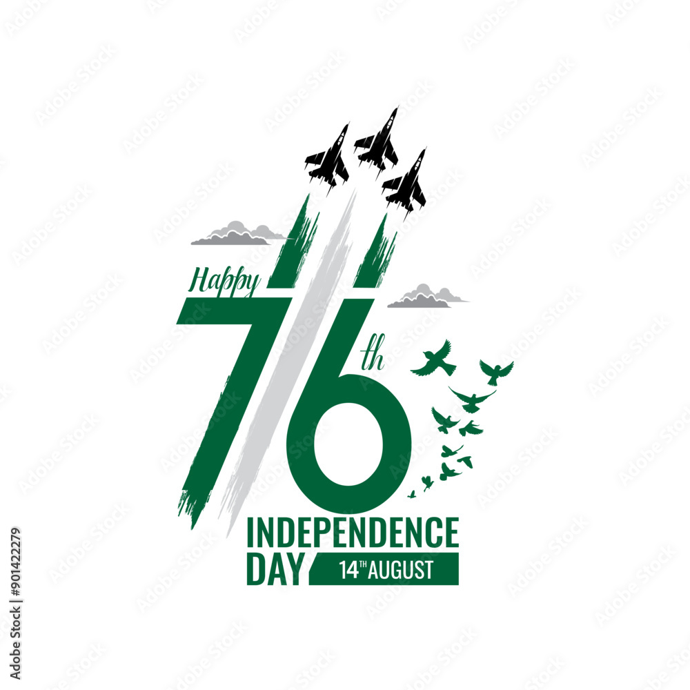 Pakistan Independence Day Creative Design concept 14 August 1947 ...