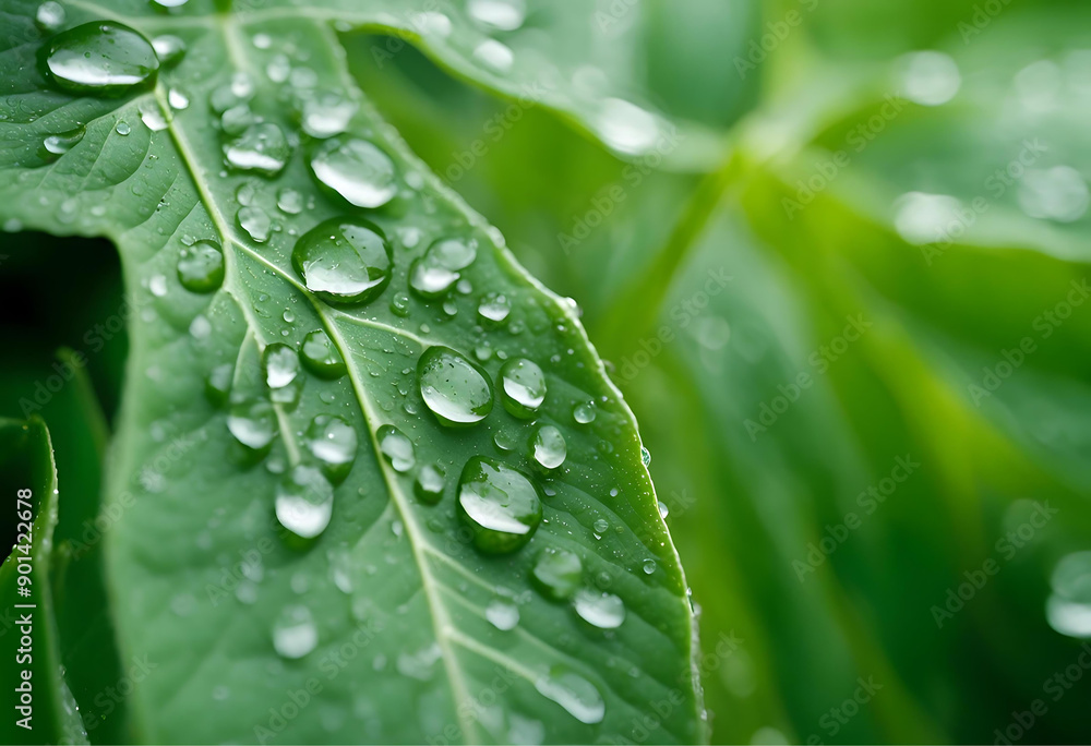 Green Leaf Background Close Up View. Nature Foliage Abstract of Fresh Leave Texture for Showing Concept of Green Business and Ecology for Organic Greenery and Natural Product Background. Green Leaf Background Close Up View. Nature Foliage Abstract of Fresh Leave Texture for Showing Concept of Green Business and Ecology for Organic Greenery and Natural Product Background.