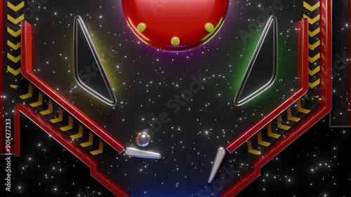 Pinball loop 3D unsatisfying animation