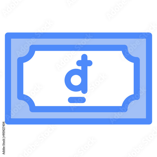 dong, banknote, country, money, cash Icon