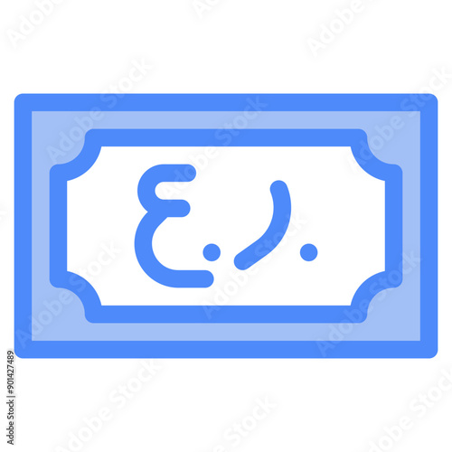 Omani rial, banknote, country, money, cash Icon