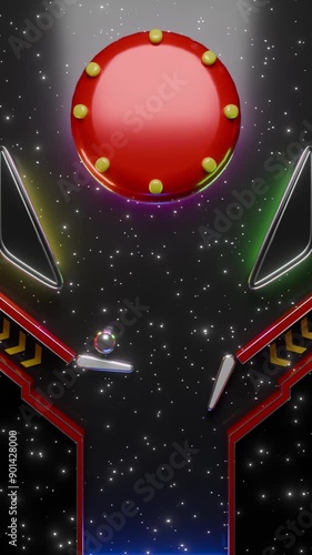 Pinball loop 3D unsatisfying animation