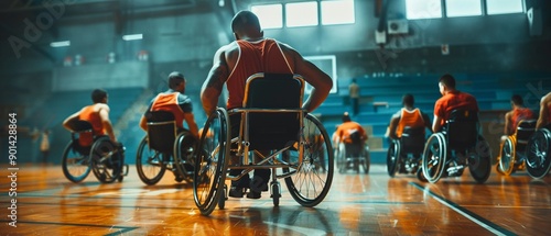 A sports team where athletes with and without disabilities compete together, highlighting the power of inclusive sports
