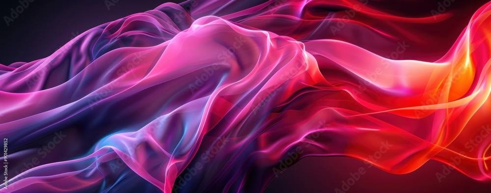 Abstract Colorful Swirling Fabric Abstract Colorful Swirling Fabric