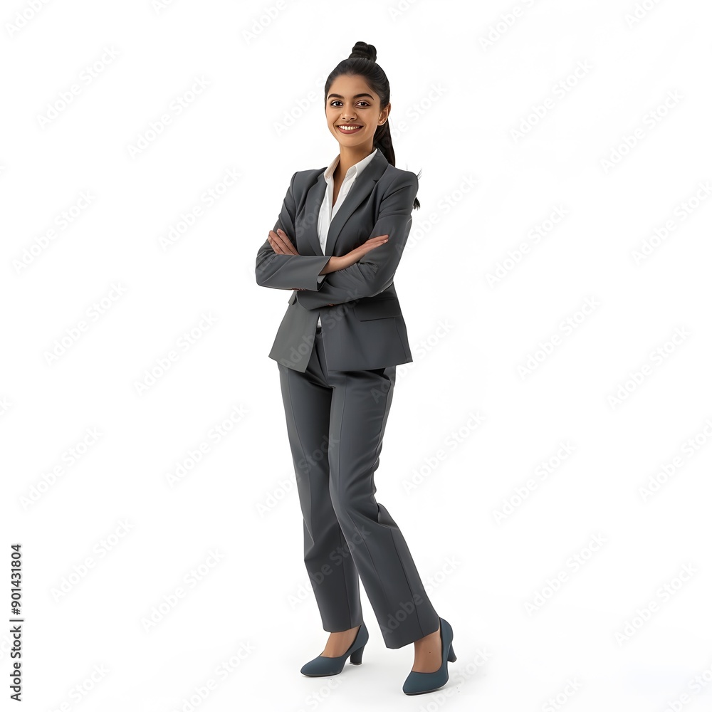 portrait of a businesswoman on a white background portrait of a businesswoman on a white background