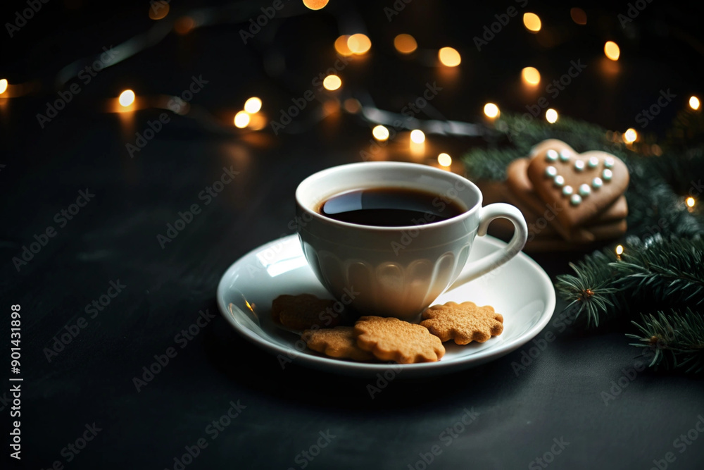 Flat Lay Coffee and Cookie Scene, White Cup, Cozy Setup, Elegant Coffee and Cookie Flat Lay, White Cup, Cozy Setting, Romantic Coffee Scene, Soft Lighting, Cozy Decor Flat Lay Coffee and Cookie Scene, White Cup, Cozy Setup, Elegant Coffee and Cookie Flat Lay, White Cup, Cozy Setting, Romantic Coffee Scene, Soft Lighting, Cozy Decor
