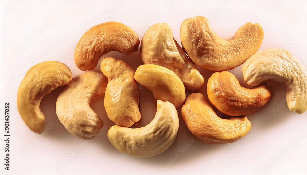 Fresh a lots Cashew nut isolated on white background. Fresh a lots Cashew nut isolated on white background.
