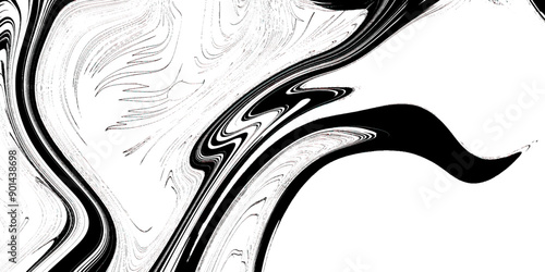 Abstract black and white marble grunge texture background.