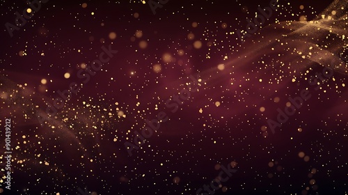 A rich burgundy background with delicate gold speckles scattered across, resembling a starry night sky, elegant and subtle.