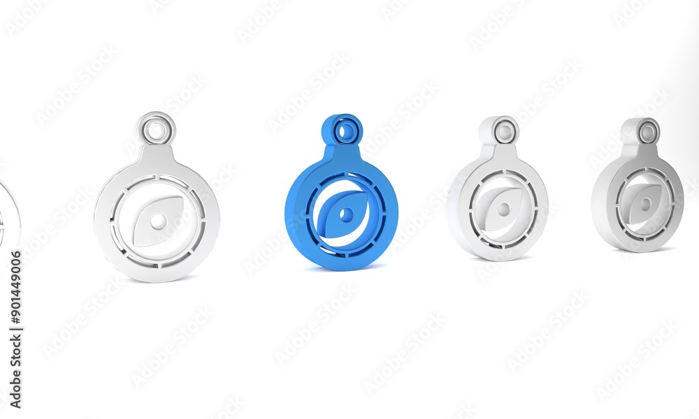 Blue Compass icon isolated on white background. Windrose navigation symbol. Wind rose sign. Minimalism concept. 3D render illustration Blue Compass icon isolated on white background. Windrose navigation symbol. Wind rose sign. Minimalism concept. 3D render illustration