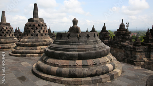 Templo de Borobudur., Magelang Regency, Java, Indonesia