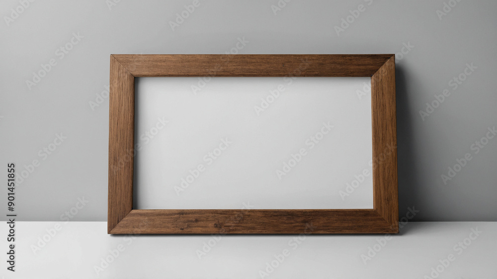Wood picture frame isolated on white background with clipping path Wood picture frame isolated on white background with clipping path