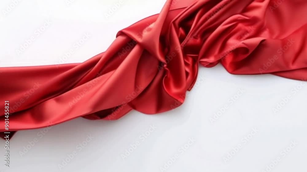 A visually captivating video of red silk fabric flowing gracefully, highlighting its texture and elegance. Ideal for fashion and luxury themes. A visually captivating video of red silk fabric flowing gracefully, highlighting its texture and elegance. Ideal for fashion and luxury themes.
