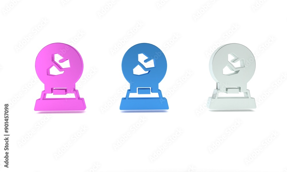 Colorful Exhibition with various minerals, rocks and crystals icon isolated on white background. Minerals exhibition, mineralogy, geology expo or museum. Minimalism concept. 3D render illustration Colorful Exhibition with various minerals, rocks and crystals icon isolated on white background. Minerals exhibition, mineralogy, geology expo or museum. Minimalism concept. 3D render illustration