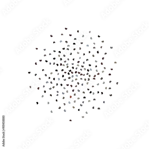 Poppy Seed Icon, Scattered Blue Poppyseed Pile, Small Culinary Grains, Tiny Seeds, Oilseed Sprinkles for Cooking, Poppy Seed Isolated on White Background