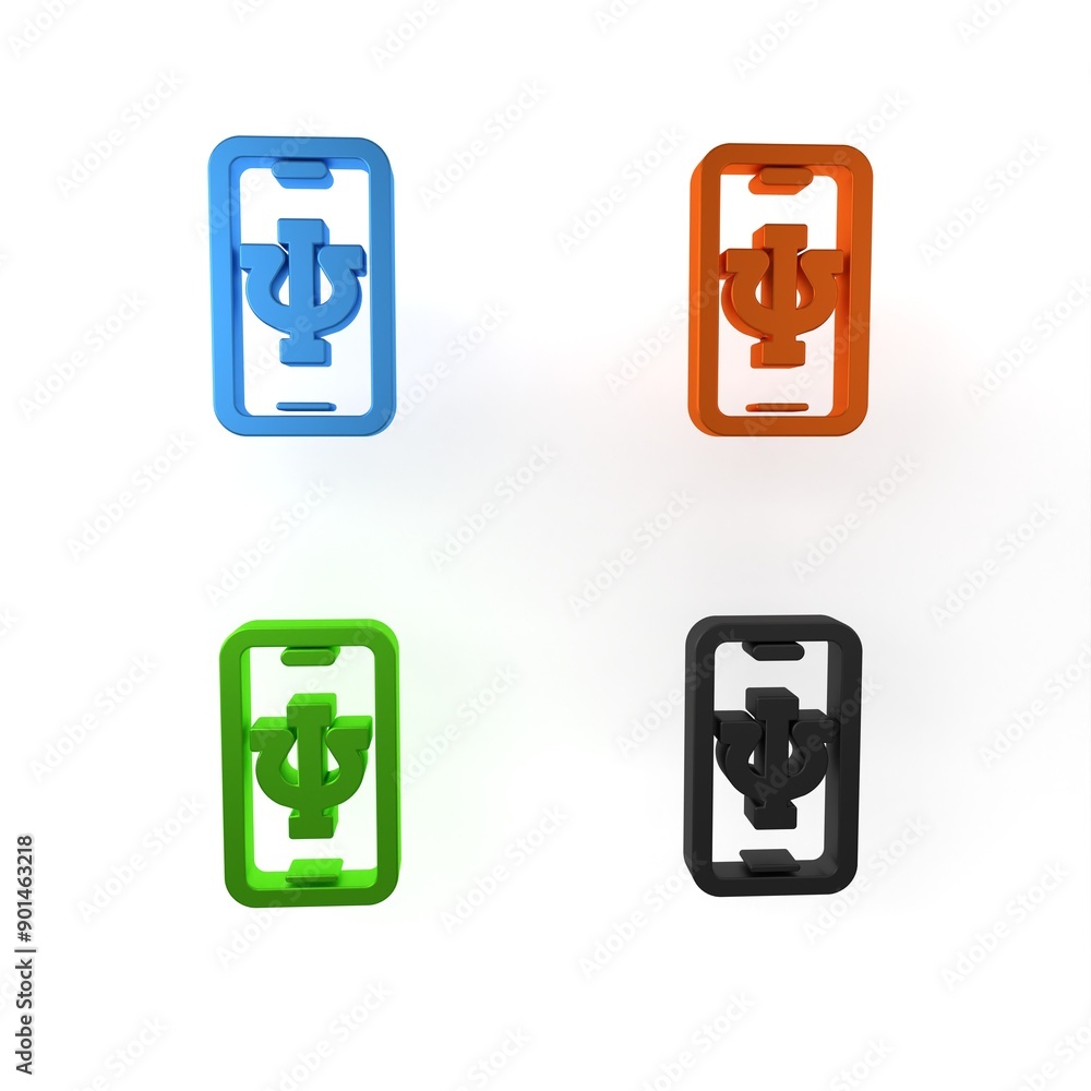Colorful Online psychological counseling distance icon isolated on white background. Psychotherapy, psychological help, psychiatrist online consulting. Minimalism concept. 3D render illustration Colorful Online psychological counseling distance icon isolated on white background. Psychotherapy, psychological help, psychiatrist online consulting. Minimalism concept. 3D render illustration