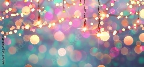 Bokeh Lights And Hanging Bulbs