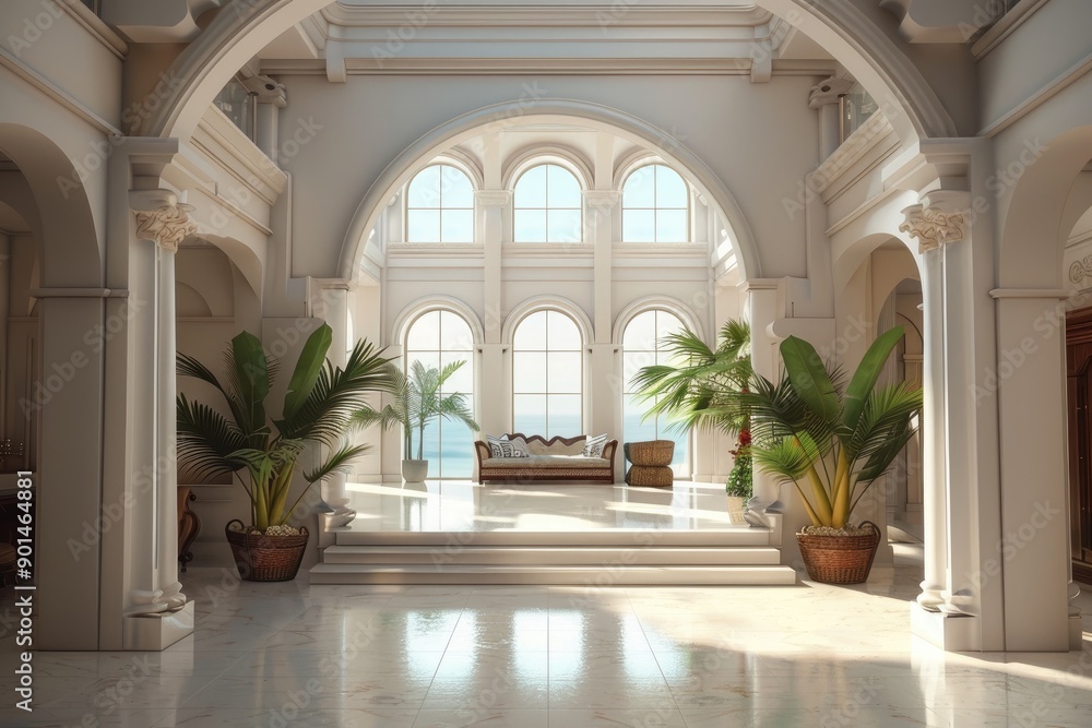 Spectacular Interior Design of a Luxurious Mansion Overlooking the Ocean at Golden Hour Spectacular Interior Design of a Luxurious Mansion Overlooking the Ocean at Golden Hour