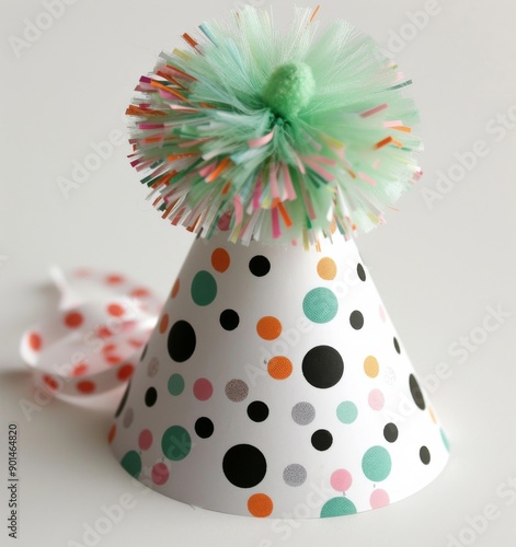 Colorful Polka Dot Party Hat