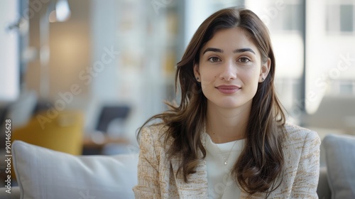 Hope of a young adult at a job interview in a sleek office Free Download Hope of a young adult at a job interview in a sleek office - GFXLoad