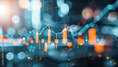 Stock Market Data Display With Candlestick Chart