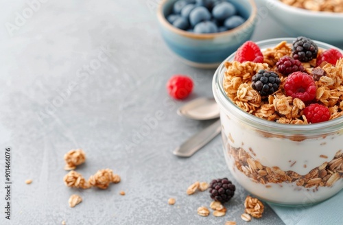 Granola With Raspberries and Almonds