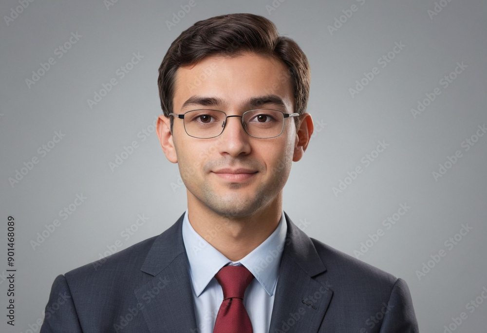 Portrait view of a regular Economist , candid, social media, avatar image, plain solid background Portrait view of a regular Economist , candid, social media, avatar image, plain solid background