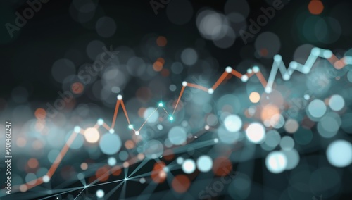 Financial Data Displayed on Screen