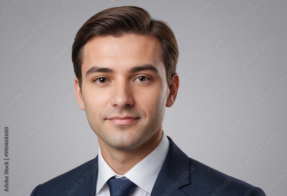 Portrait view of a regular Hotel Manager , candid, social media, avatar image, plain solid background Portrait view of a regular Hotel Manager , candid, social media, avatar image, plain solid background