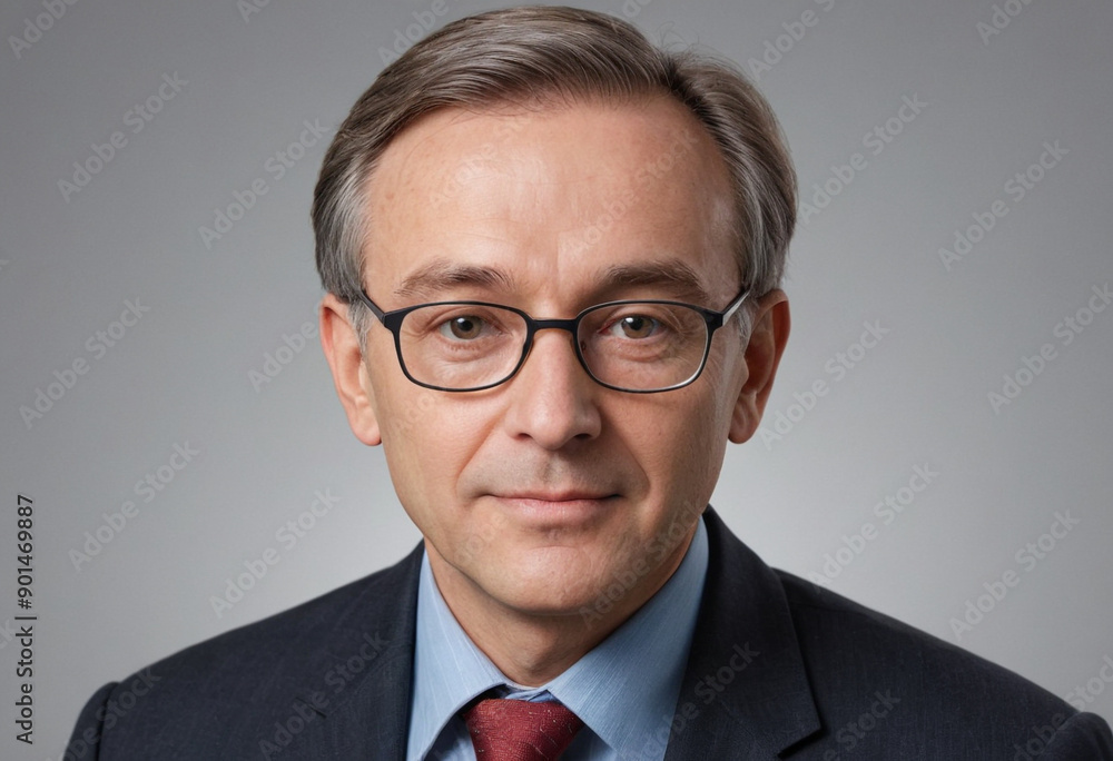 Portrait view of a regular Professor , candid, social media, avatar image, plain solid background Portrait view of a regular Professor , candid, social media, avatar image, plain solid background