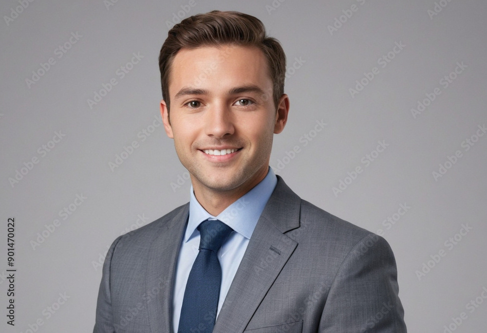 Portrait view of a regular Real Estate Agent , candid, social media, avatar image, plain solid background Portrait view of a regular Real Estate Agent , candid, social media, avatar image, plain solid background