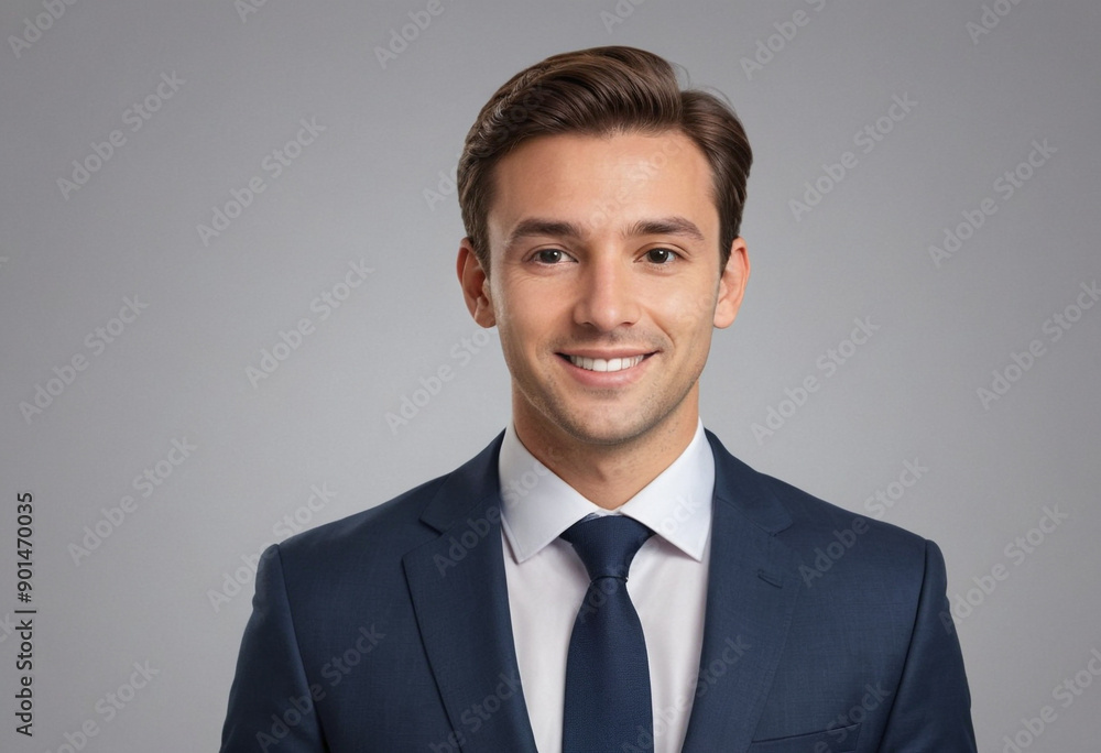 Portrait view of a regular Real Estate Agent , candid, social media, avatar image, plain solid background Portrait view of a regular Real Estate Agent , candid, social media, avatar image, plain solid background