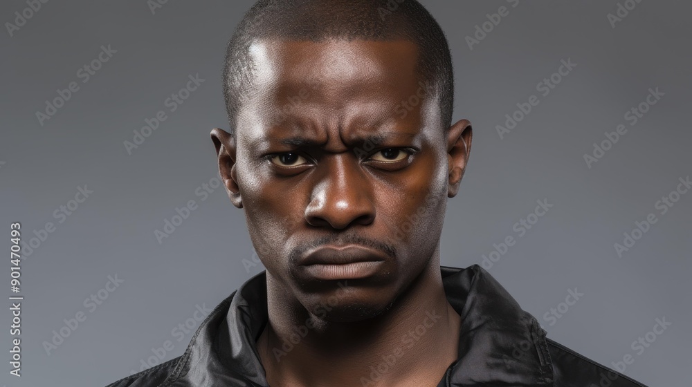 Moody black teen rolling eyes isolated on white background. Moody black teen rolling eyes isolated on white background.