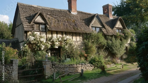 Write about the architectural heritage preservation efforts in safeguarding a medieval house in the UK. Describe timber-framed structures, wattle