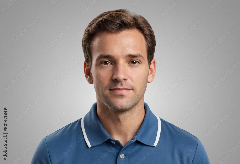 Portrait view of a regular Coach , candid, social media, avatar image, plain solid background Portrait view of a regular Coach , candid, social media, avatar image, plain solid background