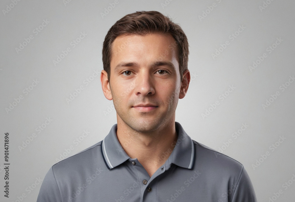 Portrait view of a regular Coach , candid, social media, avatar image, plain solid background Portrait view of a regular Coach , candid, social media, avatar image, plain solid background