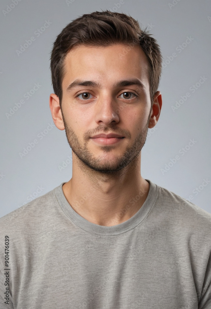 Portrait view of a regular Computer Programmer , candid, social media, avatar image, plain solid background Portrait view of a regular Computer Programmer , candid, social media, avatar image, plain solid background