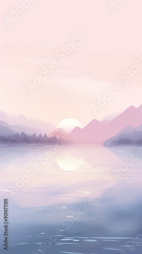 Lake landscape outdoors horizon. © Rawpixel.com