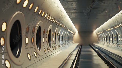 Melodic Metro A Serene Journey Through Urban Tunnels with SoundAbsorbing Panels photo