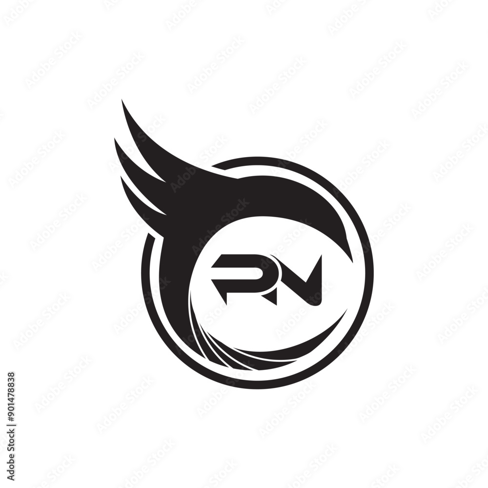 PN Letter Initial Logo Design Template Vector Illustration PN Letter Initial Logo Design Template Vector Illustration