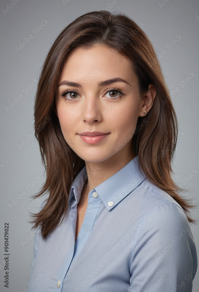 Portrait view of a regular Public Relations Specialist , candid, social media, avatar image, plain solid background Portrait view of a regular Public Relations Specialist , candid, social media, avatar image, plain solid background