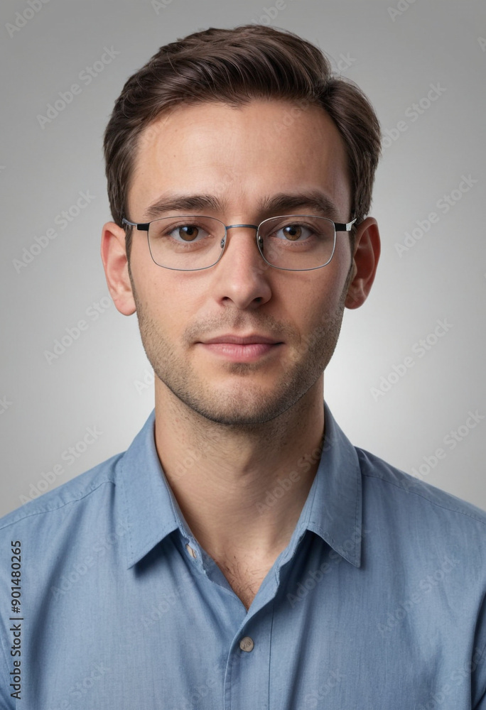 Portrait view of a regular Writer , candid, social media, avatar image, plain solid background Portrait view of a regular Writer , candid, social media, avatar image, plain solid background