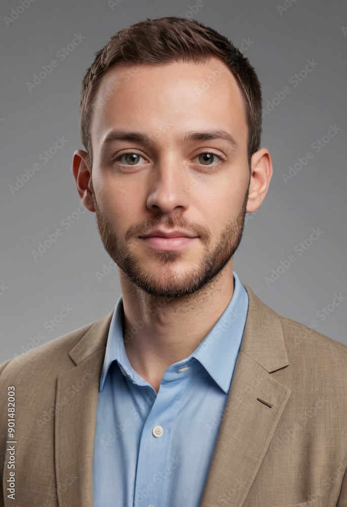 Portrait view of a regular Curator , candid, social media, avatar image, plain solid background Portrait view of a regular Curator , candid, social media, avatar image, plain solid background