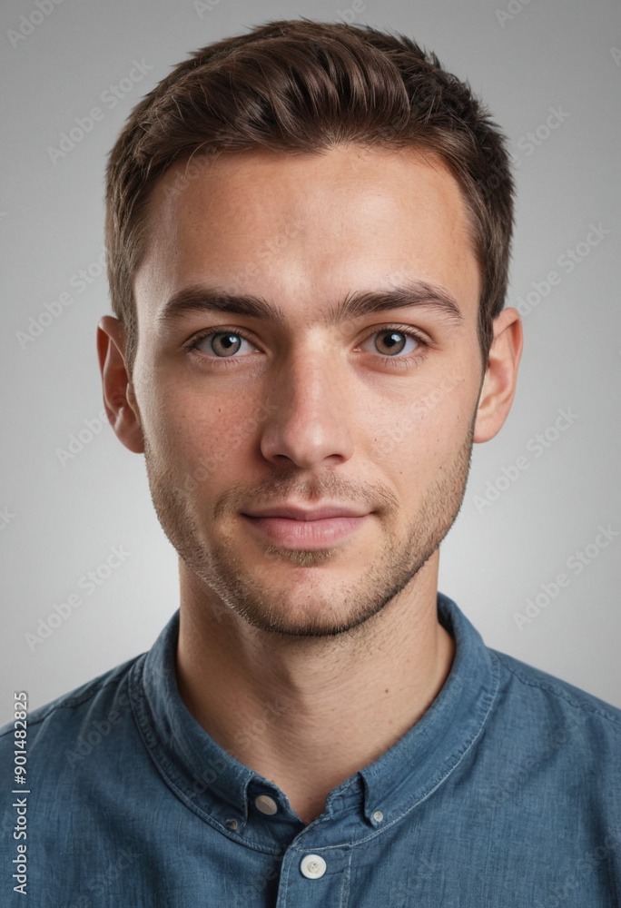 Portrait view of a regular Geographer , candid, social media, avatar image, plain solid background Portrait view of a regular Geographer , candid, social media, avatar image, plain solid background