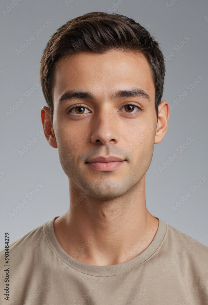 Portrait view of a regular Granthi , candid, social media, avatar image, plain solid background Portrait view of a regular Granthi , candid, social media, avatar image, plain solid background