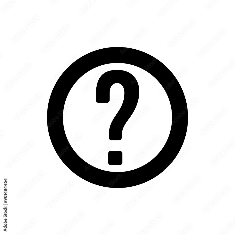 question icon inside circle. vector isolated on white background, simple and modern design. question icon inside circle. vector isolated on white background, simple and modern design.