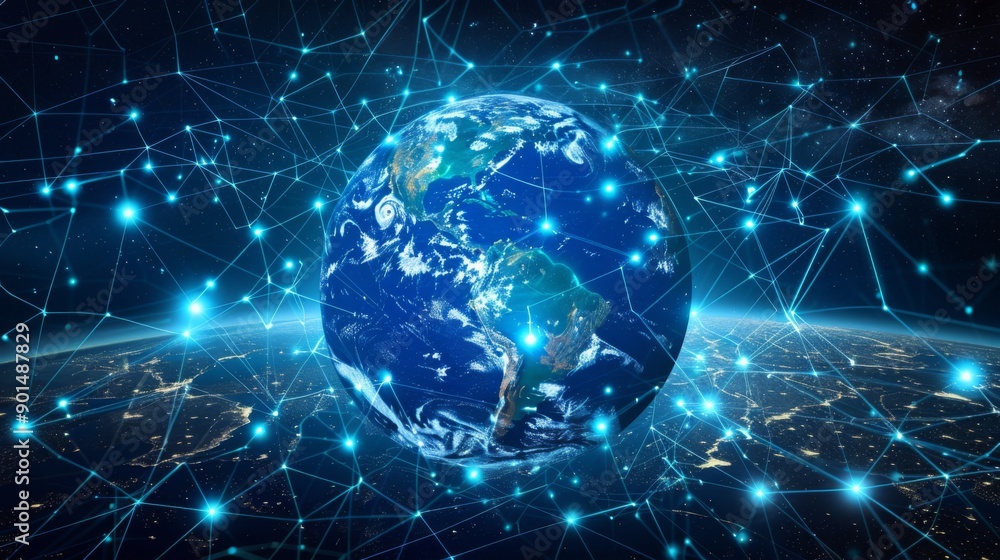 Obraz premium Global Network Connections