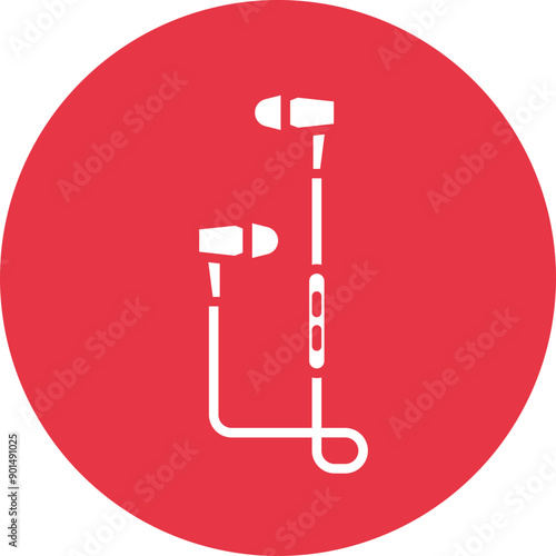 Handsfree glyph circle icon