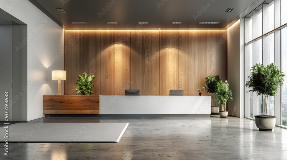 Fototapeta premium Modern Office Reception Area
